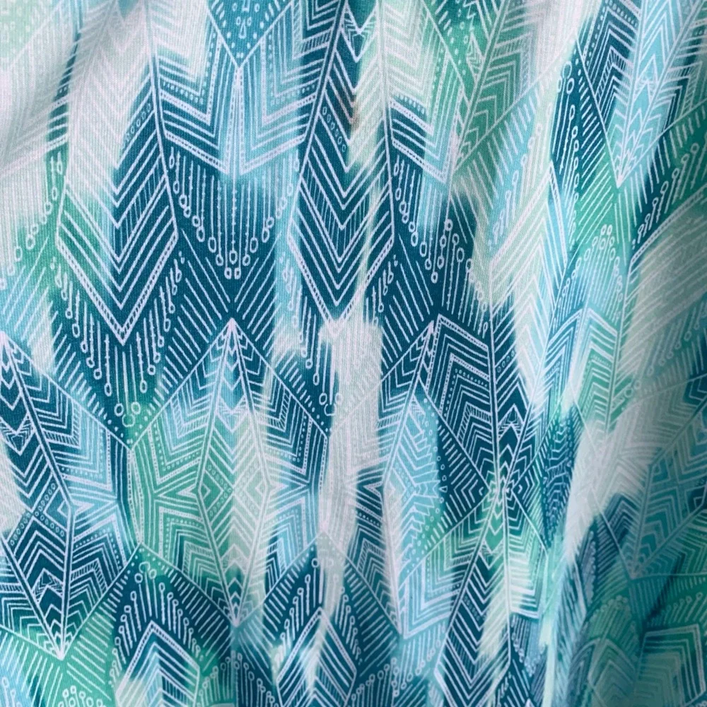 MARMOT Turquoise Strapy Dress with shelf bra, Large. - Picture 8 of 11